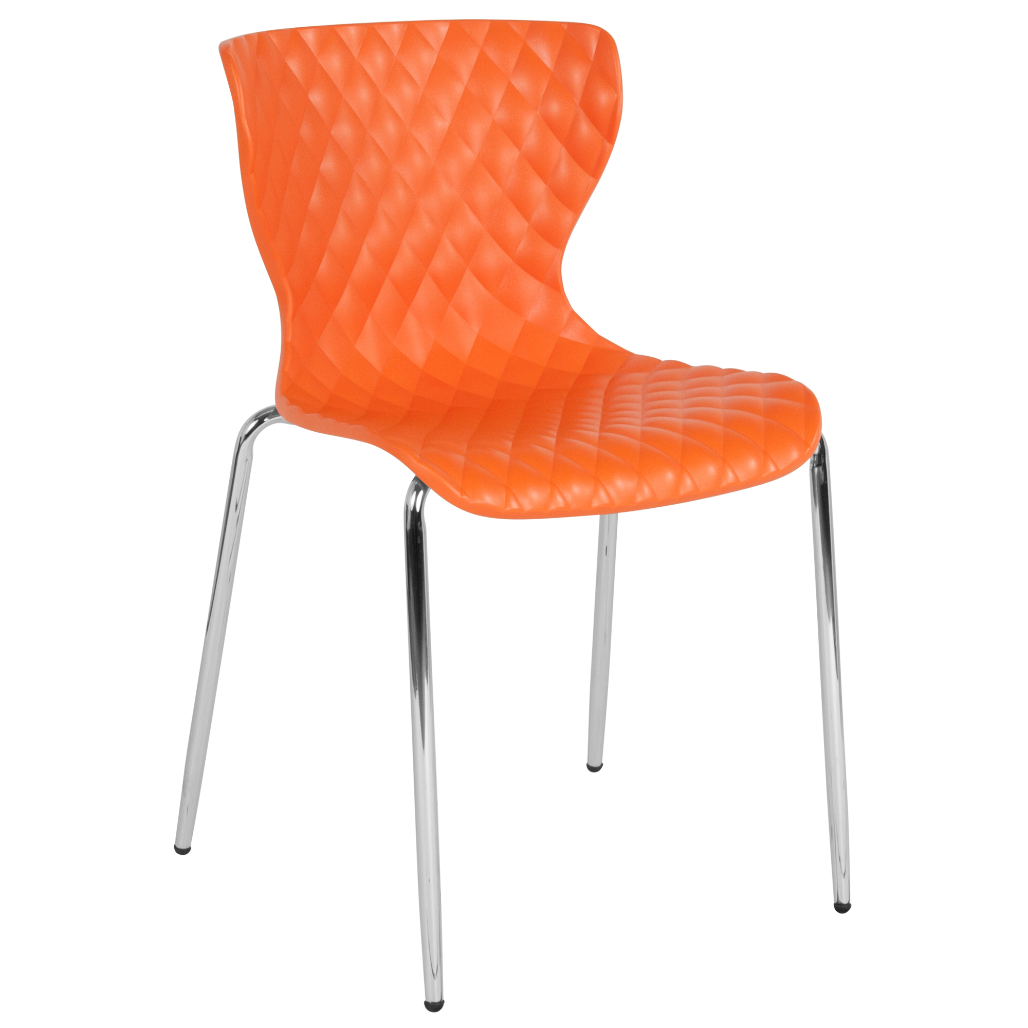 Flash Furniture, Contemporary Orange Plastic Stack Chair, Included (qty.) 1 Model# LF707CORNG